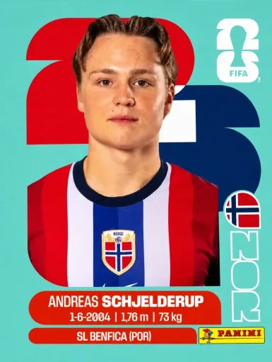 Figurita NOR-12 Andreas Schjelderup Mundial 2026