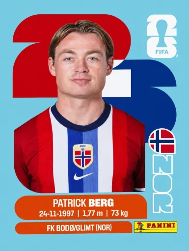 Figurita NOR-14 Patrick Berg Mundial 2026
