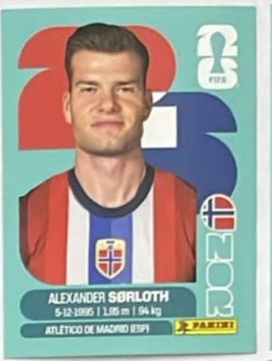 Figurita NOR-16 Alexander Sørloth Mundial 2026