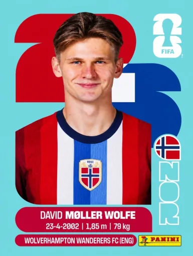 Figurita NOR-7 David Møller Wolfe Mundial 2026