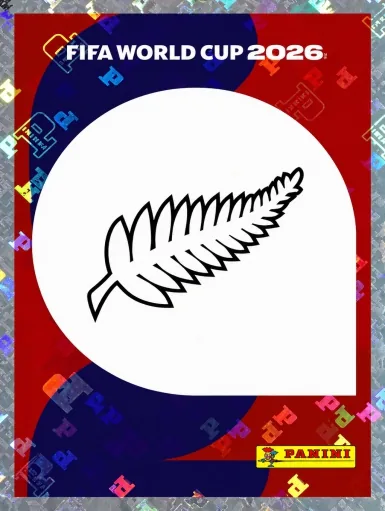 Figurita NZL-1 Escudo Nueva Zelanda Mundial 2026