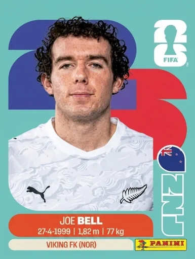 Figurita NZL-10 Joe Bell Mundial 2026
