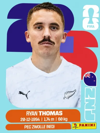 Figurita NZL-12 Ryan Thomas Mundial 2026