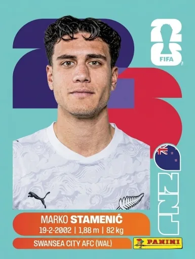 Figurita NZL-15 Marko Stameni? Mundial 2026