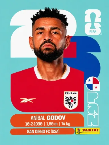 Figurita PAN-11 Aníbal Godoy Mundial 2026