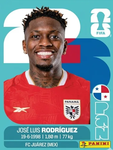 Figurita PAN-19 Jose Luiz Rodriguez Mundial 2026