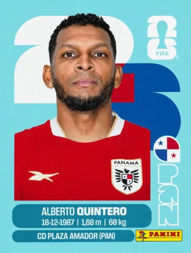 Figurita PAN-20 Alberto Quintero Mundial 2026