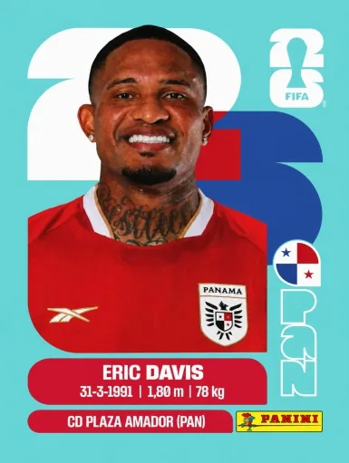 Figurita PAN-7 Eric Davis Mundial 2026