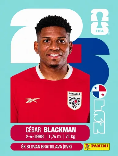 Figurita PAN-9 Cesar Blackman Mundial 2026