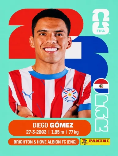 Figurita PAR-10 Diego Gomez Mundial 2026