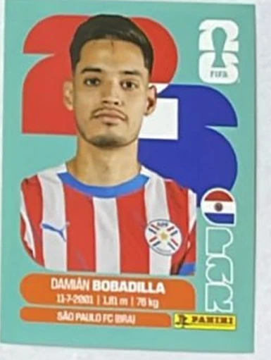Figurita PAR-11 Damián Bobadilla Mundial 2026