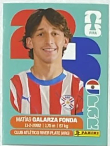 Figurita PAR-14 Matias Galarza Fonda Mundial 2026
