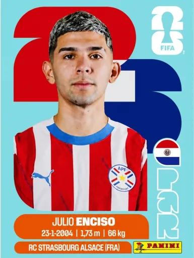 Figurita PAR-15 Julio Enciso Mundial 2026