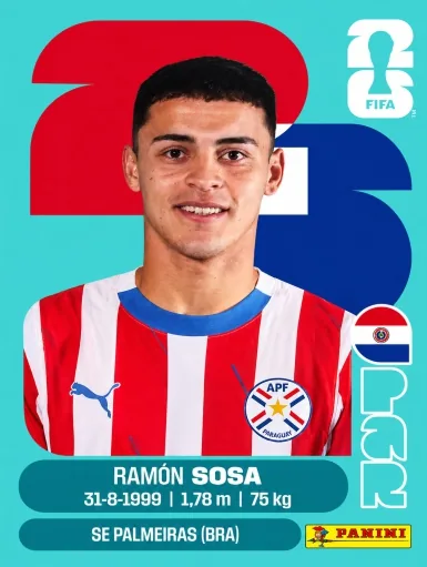 Figurita PAR-18 Ramon Sosa Mundial 2026