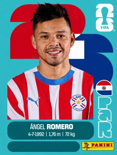Figurita PAR-19 Angel Romero Mundial 2026