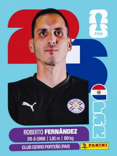 Figurita PAR-2 Roberto Fernandez Mundial 2026