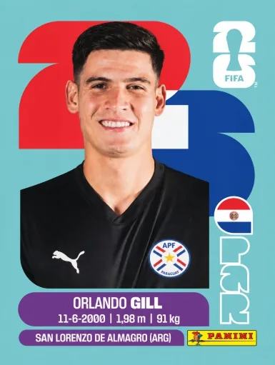 Figurita PAR-3 Orlando Gill Mundial 2026