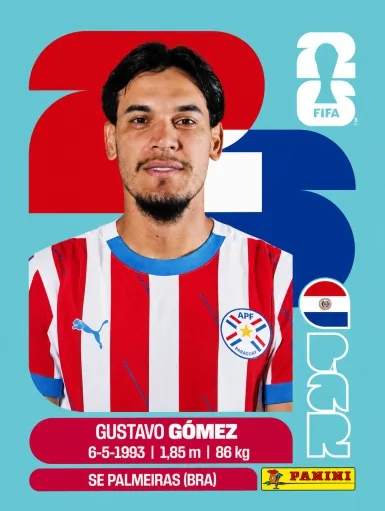 Figurita PAR-4 Gustavo Gomez Mundial 2026