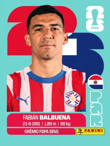 Figurita PAR-5 Fabián Balbuena Mundial 2026