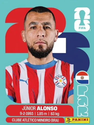 Figurita PAR-8 Junior Alonso Mundial 2026