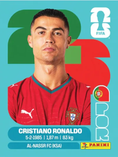 Figurita POR-15 Cristiano Ronaldo Mundial 2026