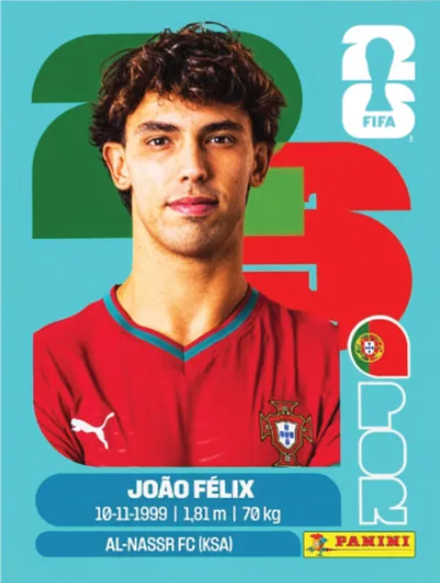 Figurita POR-17 João Felix Mundial 2026