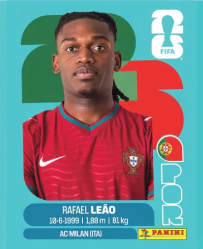 Figurita POR-20 Rafael Leão Mundial 2026