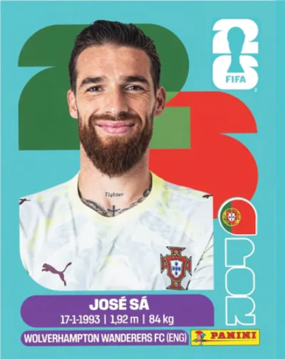 Figurita POR-3 Jose Sa Mundial 2026