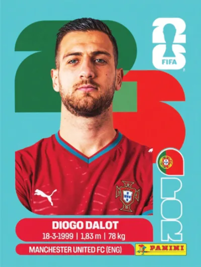 Figurita POR-6 Diogo Dalot Mundial 2026
