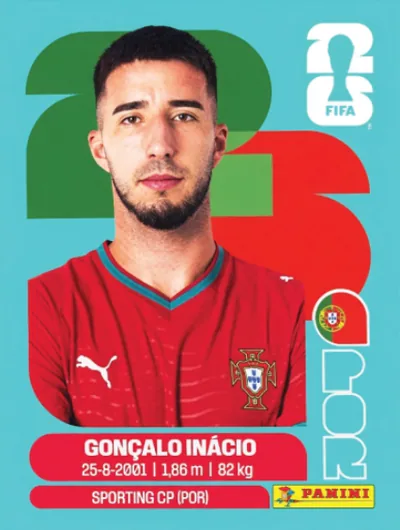 Figurita POR-8 Gonçalo Inácio Mundial 2026