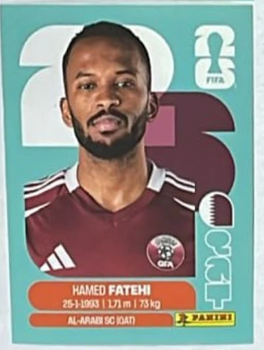 Figurita QAT-12 Ahmed Fatehi Mundial 2026