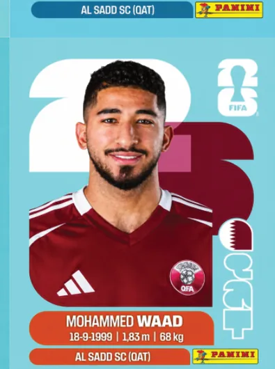 Figurita QAT-14 Mohammed Waad Mundial 2026