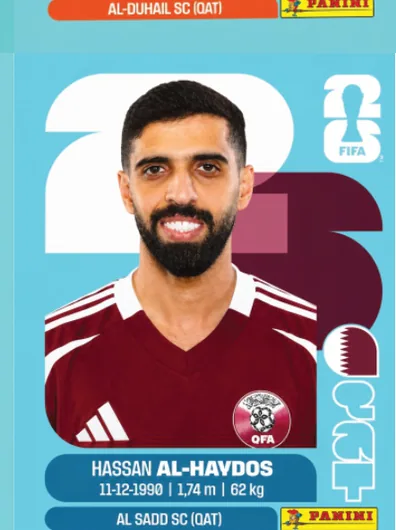 Figurita QAT-16 Hassan Al-Haydos Mundial 2026