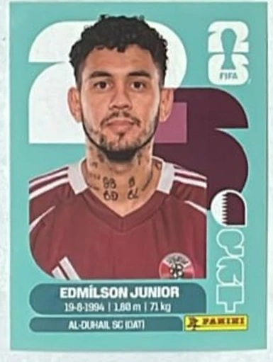 Figurita QAT-17 Edmilson Junior Mundial 2026