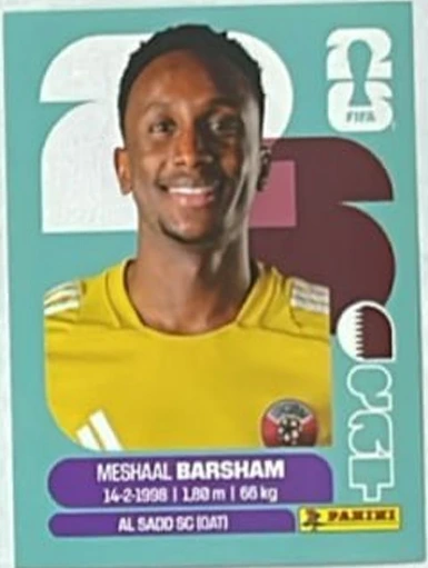 Figurita QAT-2 Meshaal Barsham Mundial 2026