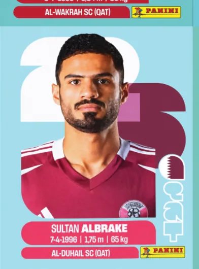 Figurita QAT-3 Sultan Albrake Mundial 2026