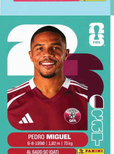 Figurita QAT-7 Pedro Miguel Mundial 2026