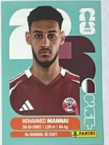 Figurita QAT-9 Mohamed Al-Mannai Mundial 2026