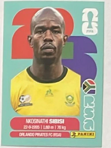 Figurita RSA-10 Nkosinathi Sibisi Mundial 2026