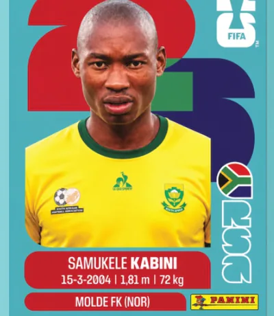 Figurita RSA-5 Samukele Kabini Mundial 2026