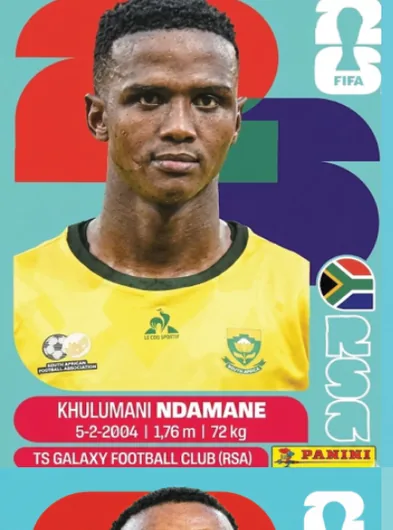 Figurita RSA-7 Khulumani Ndamane Mundial 2026