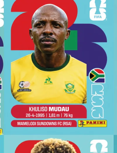 Figurita RSA-9 Khuliso Mudau Mundial 2026