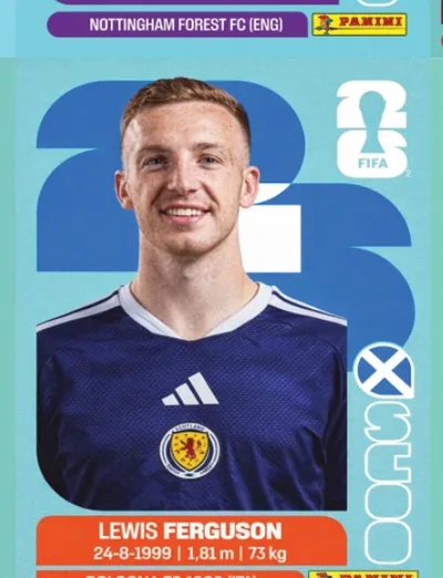Figurita SCO-14 Lewis Ferguson Mundial 2026