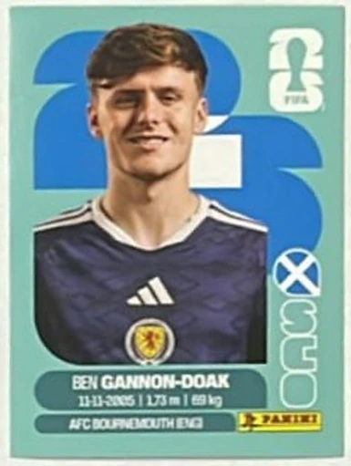 Figurita SCO-20 Ben Gannon-Doak Mundial 2026