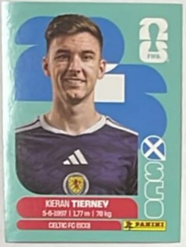 Figurita SCO-4 Kieran Tierney Mundial 2026