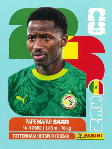 Figurita SEN-10 Pape Matar Sarr Mundial 2026