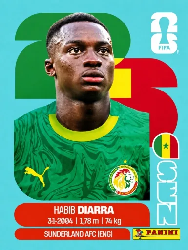 Figurita SEN-12 Habib Diarra Mundial 2026