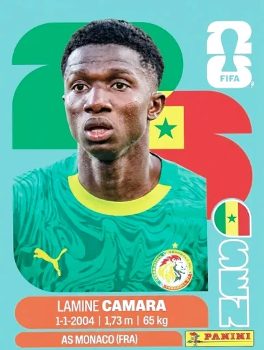 Figurita SEN-14 Lamine Camara Mundial 2026