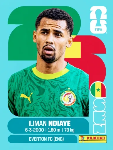 Figurita SEN-18 Iliman Ndiaye Mundial 2026