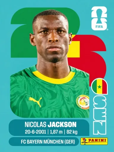 Figurita SEN-19 Nicolas Jackson Mundial 2026